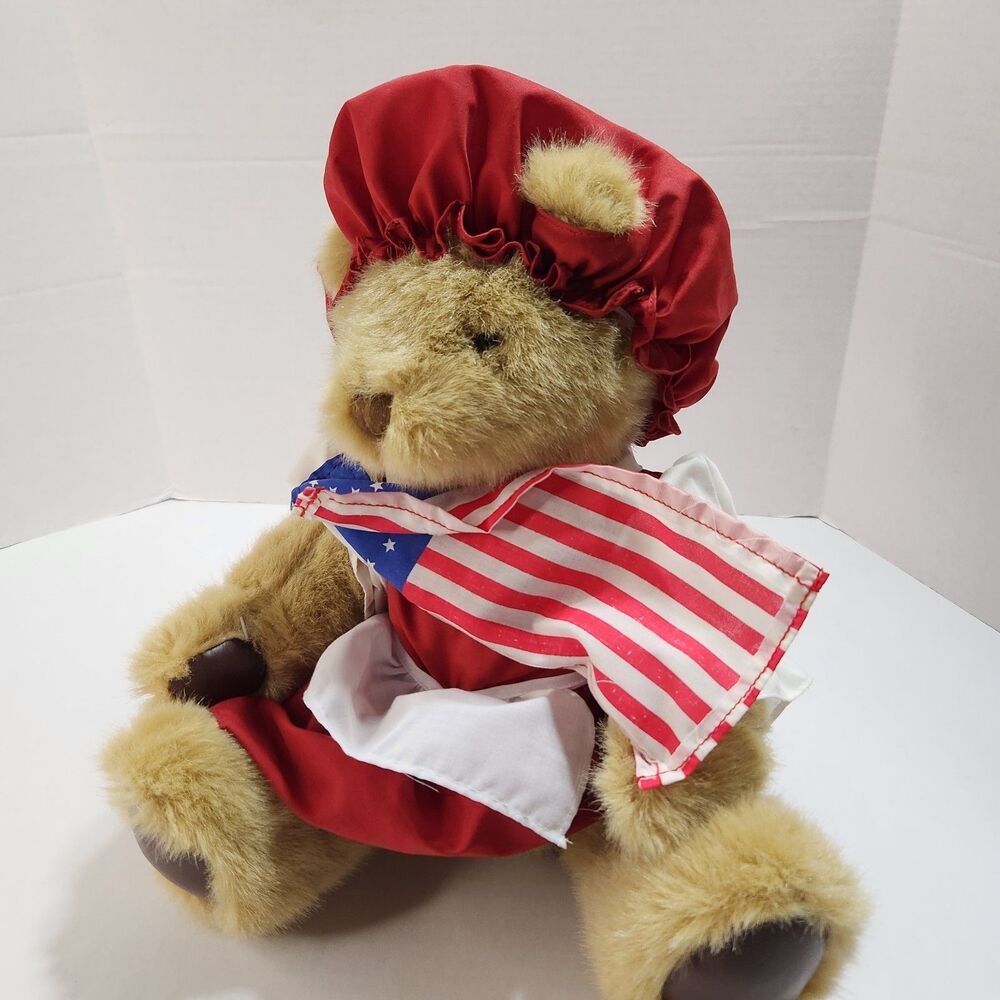 Patriotic Betsy Ross Bear W/Moveable Legs & Arms